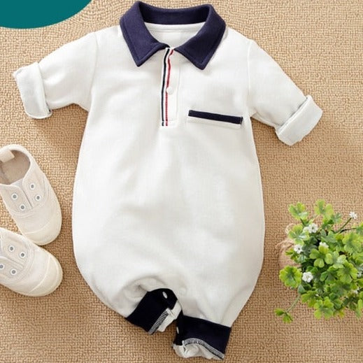 Baby Boy Romper Kids Summer Spring 0-24M Age Infant Gentleman Toddler Newborn Outfits Baby Girls Clothes