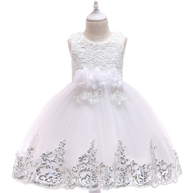 Girl Summer Lace Princess Dress Children Floral Gown Dresses For Girls Clothing Kids Birthday Party Tutu Custome Vestidos