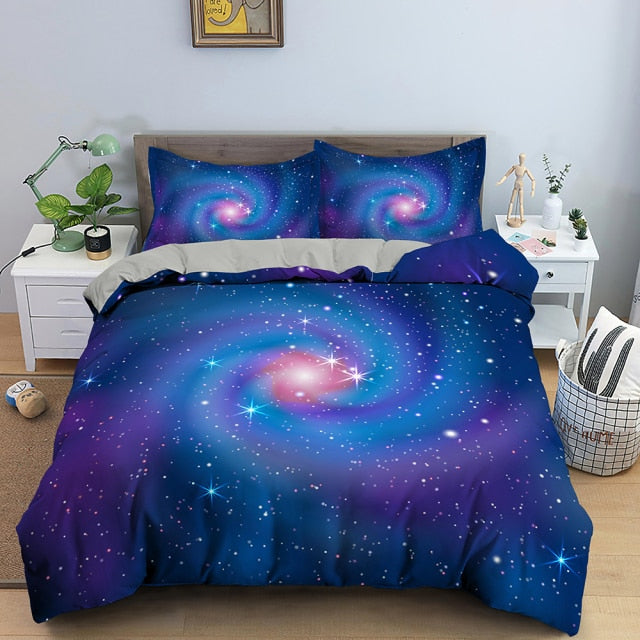 3D Duvet Cover Psychedelic Twin Bedding Set Luxury Quilt Cover With Zipper Closure 2/3pcs Queen Size Comforter Sets