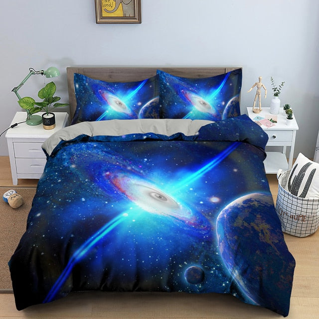 3D Duvet Cover Psychedelic Twin Bedding Set Luxury Quilt Cover With Zipper Closure 2/3pcs Queen Size Comforter Sets