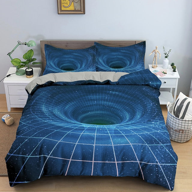 3D Duvet Cover Psychedelic Twin Bedding Set Luxury Quilt Cover With Zipper Closure 2/3pcs Queen Size Comforter Sets