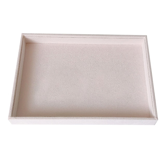 Portable Jewelry Ring Display Organizer Case Tray Holder Necklace Earrings Bangle Storage Box Showcase Jewelry Stand Holder