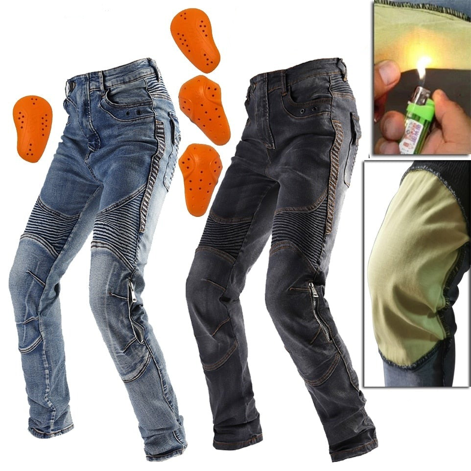 Men Motorcycle Pants Motorcycle Jeans Protective Gear Riding Touring Black Motorbike Trousers Blue Motocross Jeans