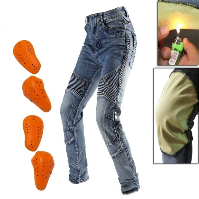 Men Motorcycle Pants Motorcycle Jeans Protective Gear Riding Touring Black Motorbike Trousers Blue Motocross Jeans