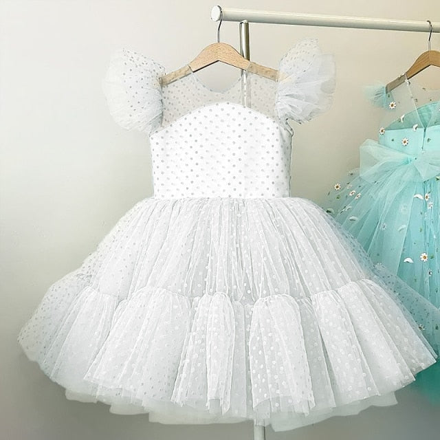 Fancy Baby Girls Dress New Year Party Evening Gowns Elegant Princess Dress Ball Gowns Wedding Kids Dresses For Girls