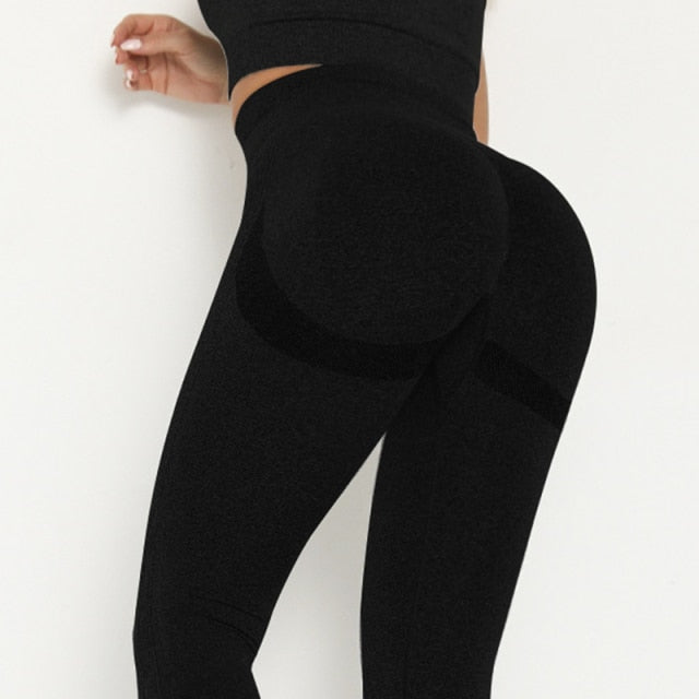Yoga Leggings Women Yoga Pants Push Up High Waist Seamless Fitness Running Jogging Sports Trouser Running Gym Pant Girls Leggins