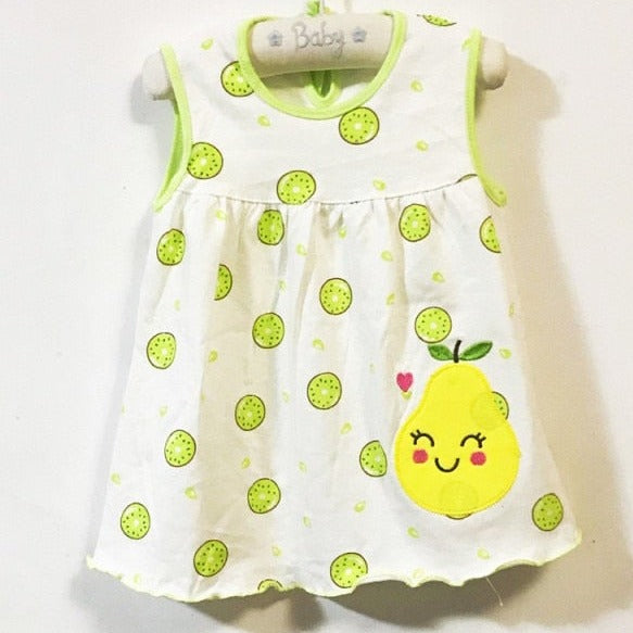 0-24M New borns Cotton Flower Dresses, Baby Girls Summer Multi Pattern Clothes