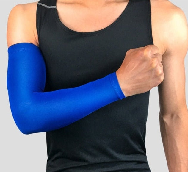 Breathable Quick Dry UV Protection Running Arm Sleeves Basketball Elbow Pad Fitness Armguards Sports Cycling Arm Warmers