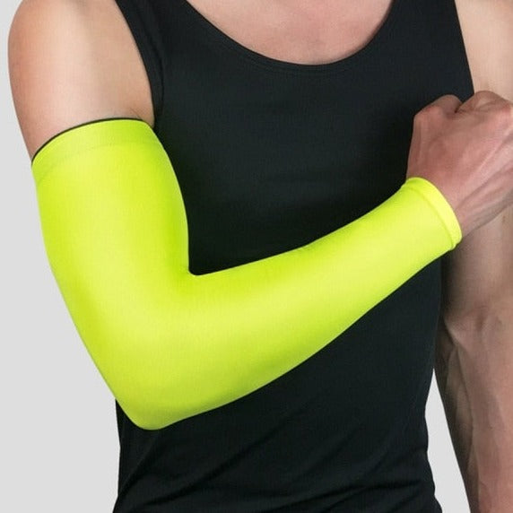Breathable Quick Dry UV Protection Running Arm Sleeves Basketball Elbow Pad Fitness Armguards Sports Cycling Arm Warmers