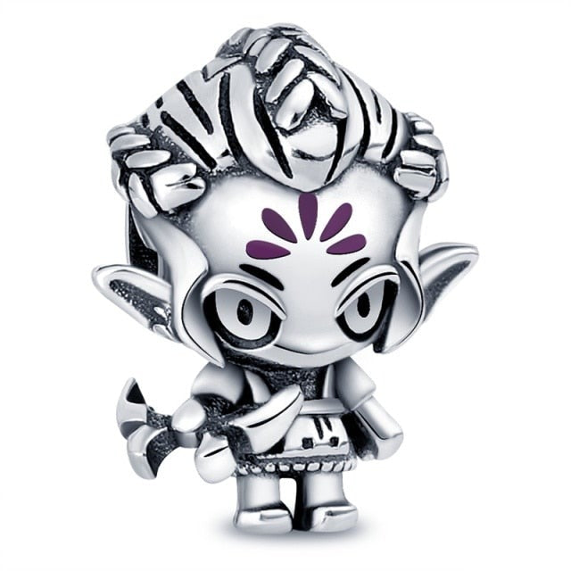 plata charms of ley 925 original Fits bracelet 925 silver women pendant jewelry galaxy starry sky charms beads