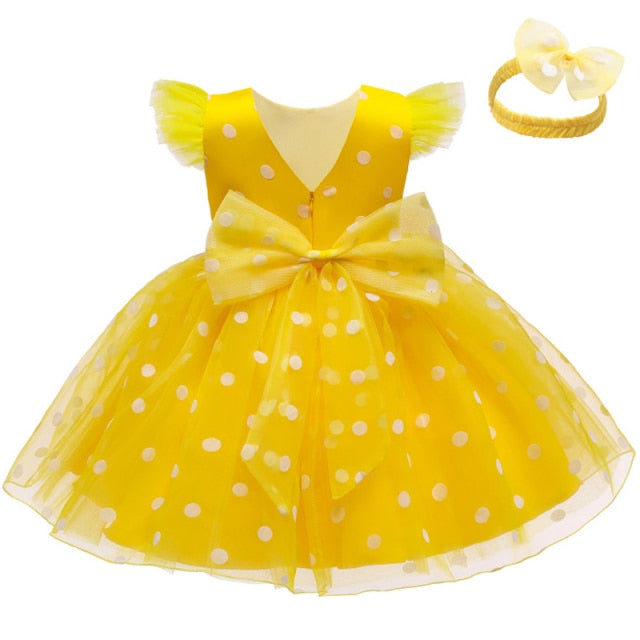 Petal Toddler Baby Girl Infant Princess Lace Tutu Dress Baby Girl Wedding Dress Kids Party Vestidos for Baby 1 Years birthday