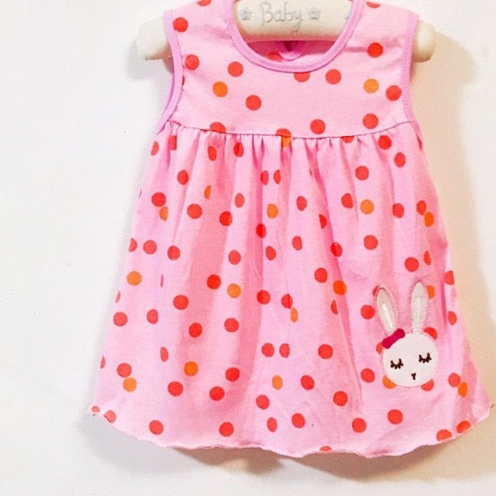 0-24M New borns Cotton Flower Dresses, Baby Girls Summer Multi Pattern Clothes