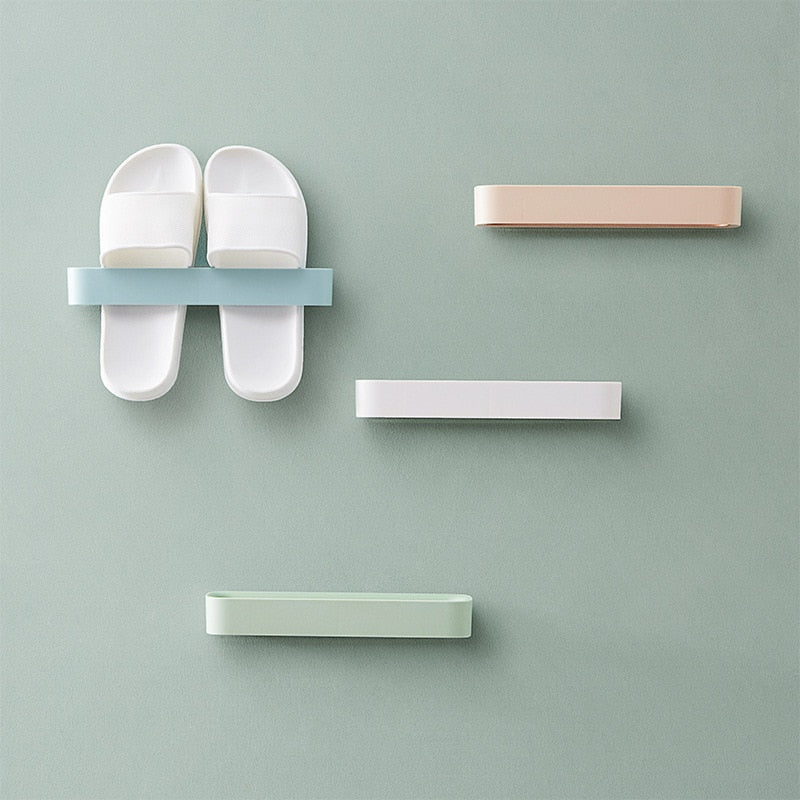 Wall Mounted Shoe Rack Shelf High Heels Sports Shoe Organizer Slippers Bathroom Storage Racks Home Space saving Shoes Cabinet