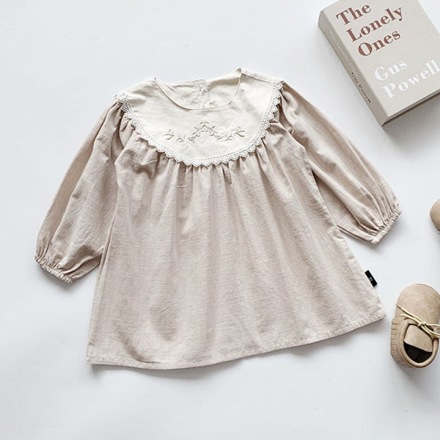 Children Dresses Palace Style Baby Kids Lace Embroidered Princess Party Dress For Girls