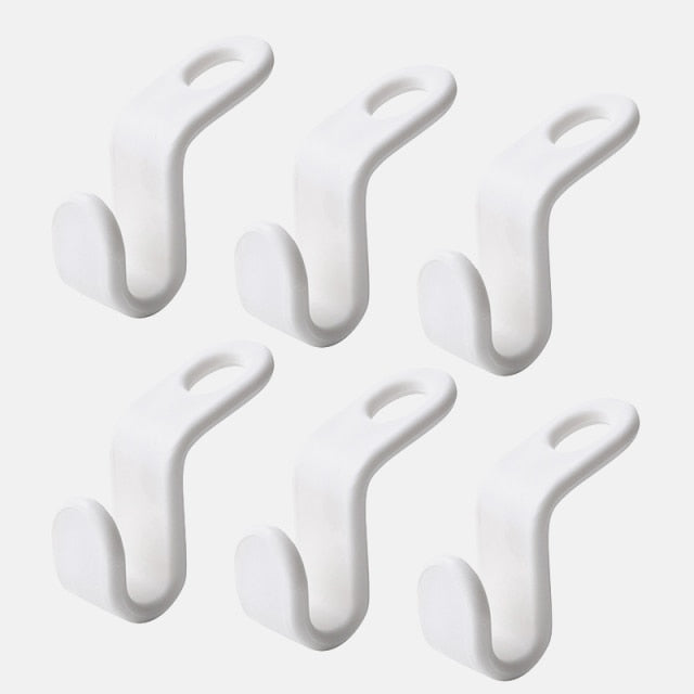 36pc Multi-function Wardrobe Space-saving Stack Hanger Hook Coat Hook Plastic Closet Stack Hanger Rack Bedroom Storage Organizer