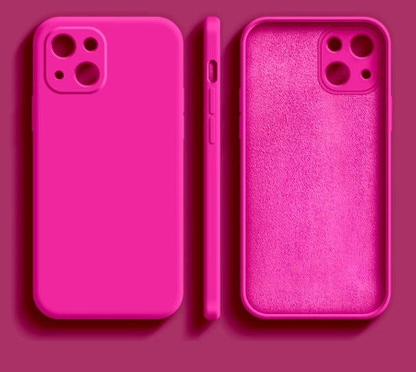 Liquid Silicone Phone Case For iPhone 11 12 13 Pro Max Mini XS Max X XR 7 8 Plus SE2 Full Lens Protection Cover