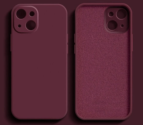 Liquid Silicone Phone Case For iPhone 11 12 13 Pro Max Mini XS Max X XR 7 8 Plus SE2 Full Lens Protection Cover