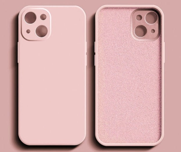 Liquid Silicone Phone Case For iPhone 11 12 13 Pro Max Mini XS Max X XR 7 8 Plus SE2 Full Lens Protection Cover