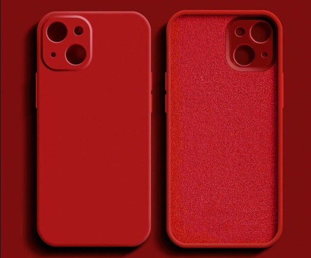 Liquid Silicone Phone Case For iPhone 11 12 13 Pro Max Mini XS Max X XR 7 8 Plus SE2 Full Lens Protection Cover