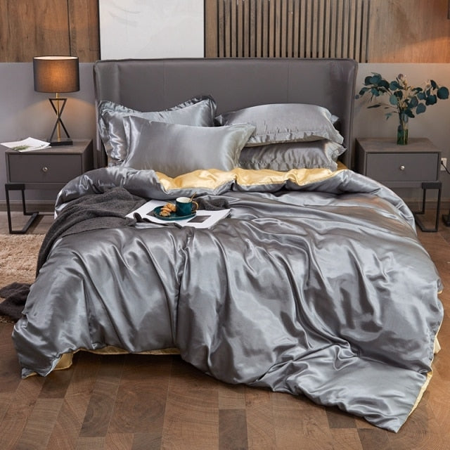 Bedding Set Solid Color Bed Cover Set Twin King Size Duvet Cover Sets