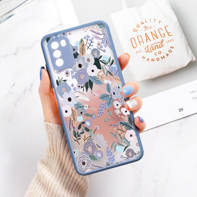 S21 Case for Samsung A52 Case A12 A51 A32 Flower Cover Samsung Galaxy A52S S21 Ultra S20 FE Plus A22 A50 A72 A31 A71 A21S Fundas