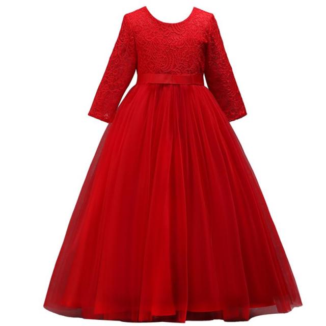 Carnival Children Princess Gown Bridesmaid Clothing Wedding Party Long Dresses For Girls Costume