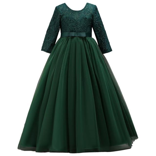 Carnival Children Princess Gown Bridesmaid Clothing Wedding Party Long Dresses For Girls Costume