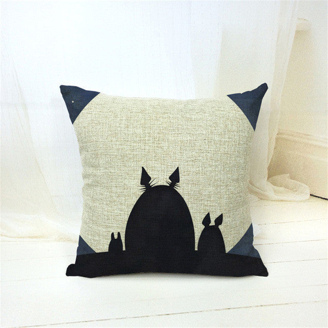 Cartoon Style Fashion Decorative Cushions Cute Totoro Printed Throw Pillows Car Home Decor Cushion Decor