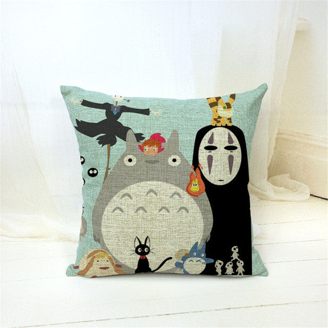 Cartoon Style Fashion Decorative Cushions Cute Totoro Printed Throw Pillows Car Home Decor Cushion Decor