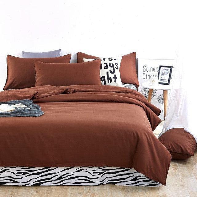 Autumn bedding set Brief style bed linens 5 size zebra-stripe bed sheet Microfiber brushed bed set bedding