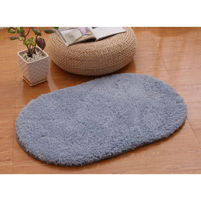 360 Rotatable of Super Magic Slip-Resistant Pad Room Oval Carpet Floor mats 40*60CM