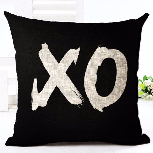 Deer Love Star Panda Printed Cotton Linen Pillowcase Decorative Pillows Cushion Use For Home Sofa Car Office