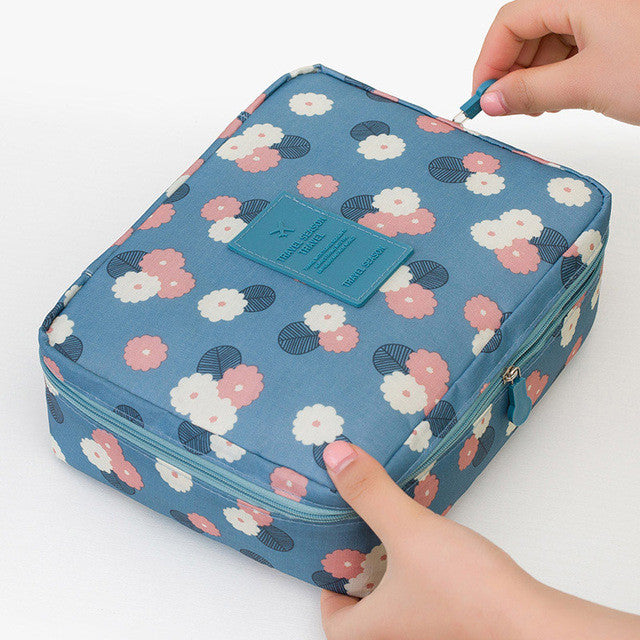 Women's Travel Organization Beauty cosmetic Make up Storage Cute Lady Wash Bags Handbag Pouch Accessories