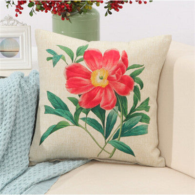 Birds Print Cushions No inner Design Flower Polyester Home Decor Sofa Car Seat Decorative Throw Pillow