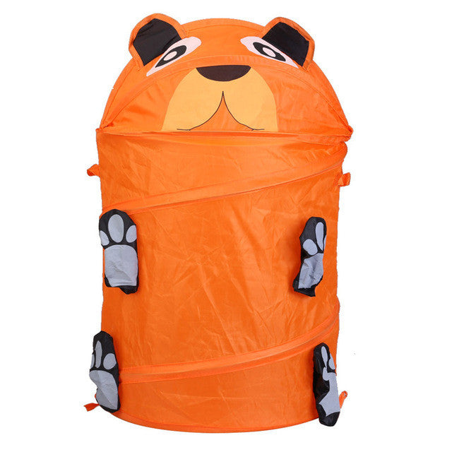 9 Style Cute Cartoon Animal Storage Bucket Lovely and Fashion Folding Cylinder Laundry Basket Toy Box