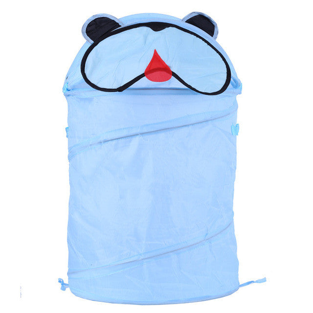 9 Style Cute Cartoon Animal Storage Bucket Lovely and Fashion Folding Cylinder Laundry Basket Toy Box