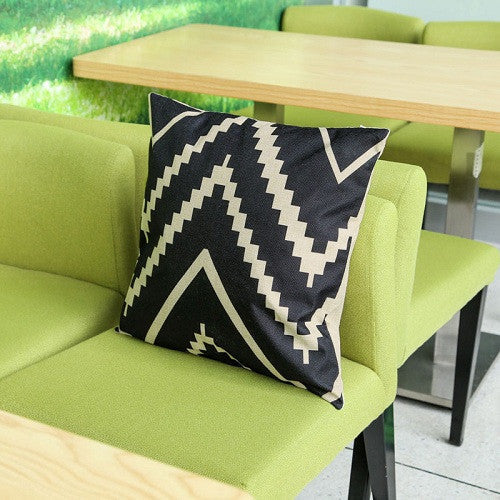 Vintage Fashion Pillowcase Throw Pillow Pillowslip Case for Bed square Cotton Linen 45cm