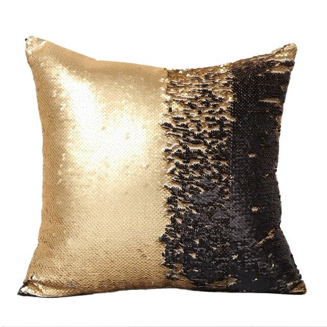 40*40CM DIY Glitter Sequins Magic Throw Pillow Cases Cover Mermaid Changing Scale Hugging Cushion Decorative Pillow Case Cover