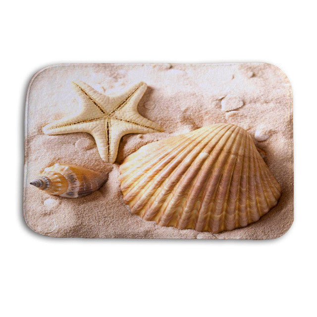 Creative Sea Pattern 3D Printed Hallway Entrance Outdoor Floor Mats Children Rooms Rug Kitchen Bath Carpets Outdoor Home Decor