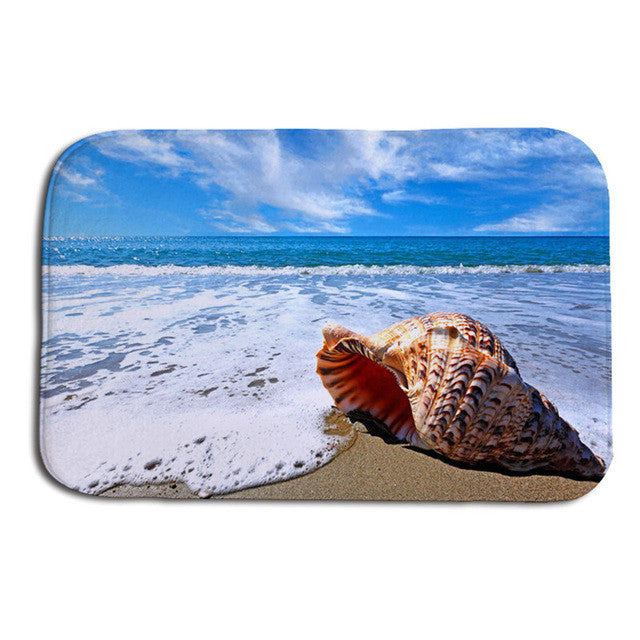 Creative Sea Pattern 3D Printed Hallway Entrance Outdoor Floor Mats Children Rooms Rug Kitchen Bath Carpets Outdoor Home Decor