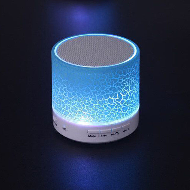 LED MINI Bluetooth Speaker BS008 Wireless Portable Music Speaker Sound Box Subwoofer TF USB Loudspeakers For phone PC