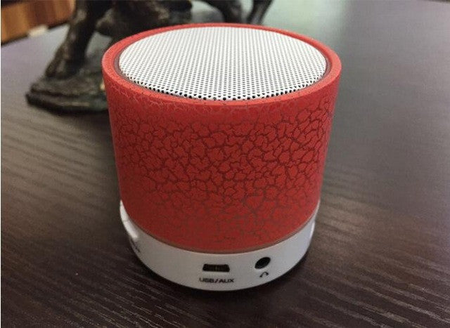 LED MINI Bluetooth Speaker BS008 Wireless Portable Music Speaker Sound Box Subwoofer TF USB Loudspeakers For phone PC