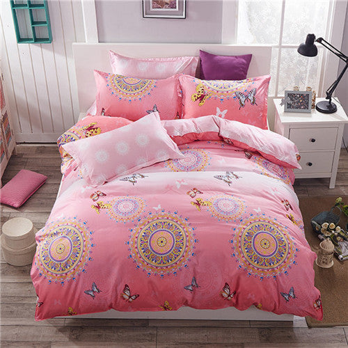 fashion style queen/full/twin size bed linen set bedding set bedclothes duvet cover bed sheet pillowcases