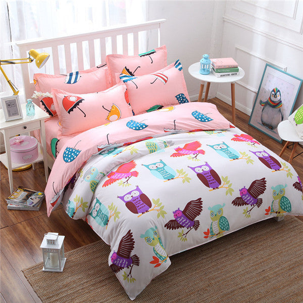 fashion style queen/full/twin size bed linen set bedding set bedclothes duvet cover bed sheet pillowcases