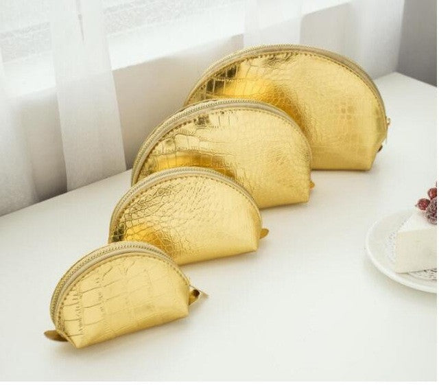 Luxury Alligator Pattern PU Leather Female Daily Cosmetic Bags Set 4 Pieces Make Up Bags Set Casual Lady Organizer Bags ZCP106
