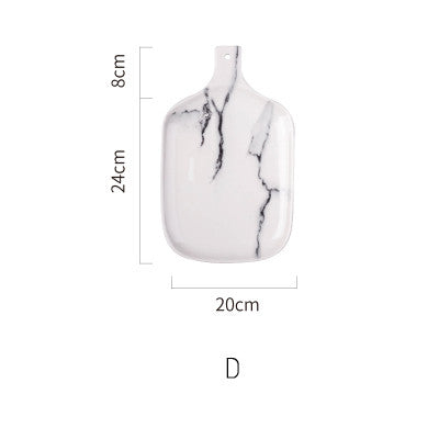 European Marble Tableware Ceramic Tableware Dish Face Plate Platter Bow Cutter Board