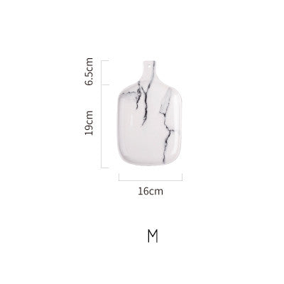 European Marble Tableware Ceramic Tableware Dish Face Plate Platter Bow Cutter Board