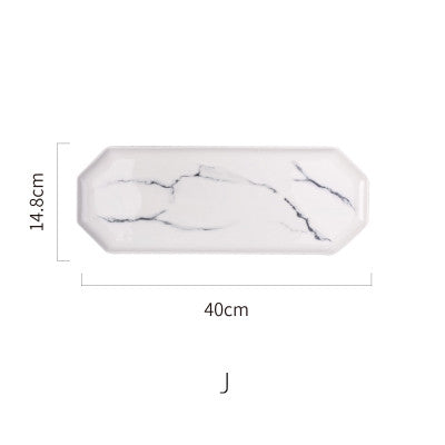European Marble Tableware Ceramic Tableware Dish Face Plate Platter Bow Cutter Board