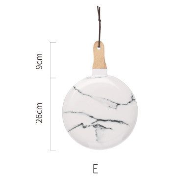 European Marble Tableware Ceramic Tableware Dish Face Plate Platter Bow Cutter Board
