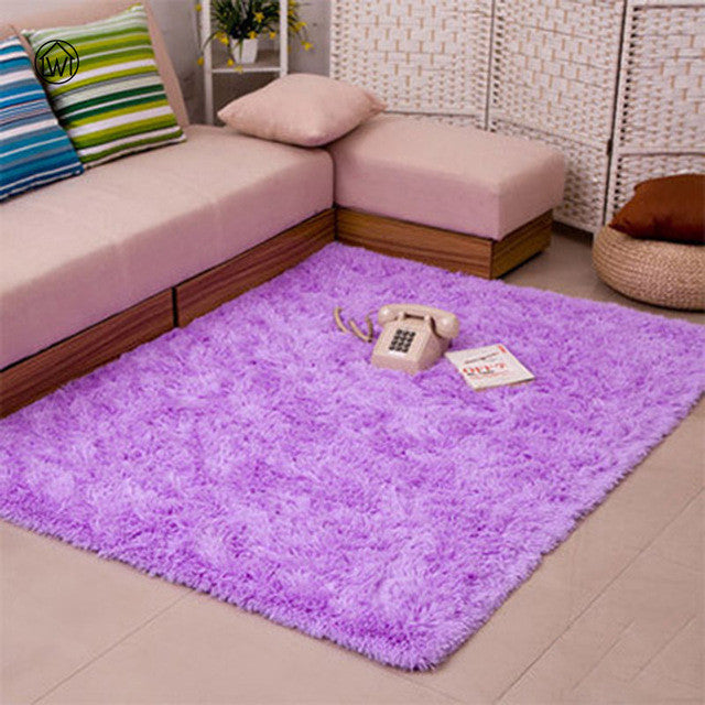 Large Size Long Plush Carpet Flokati Tea Table Mat Soft Yoga Rug Anti-skid Carpet For Living Room Bedroom Bath Doormat Floor Mat